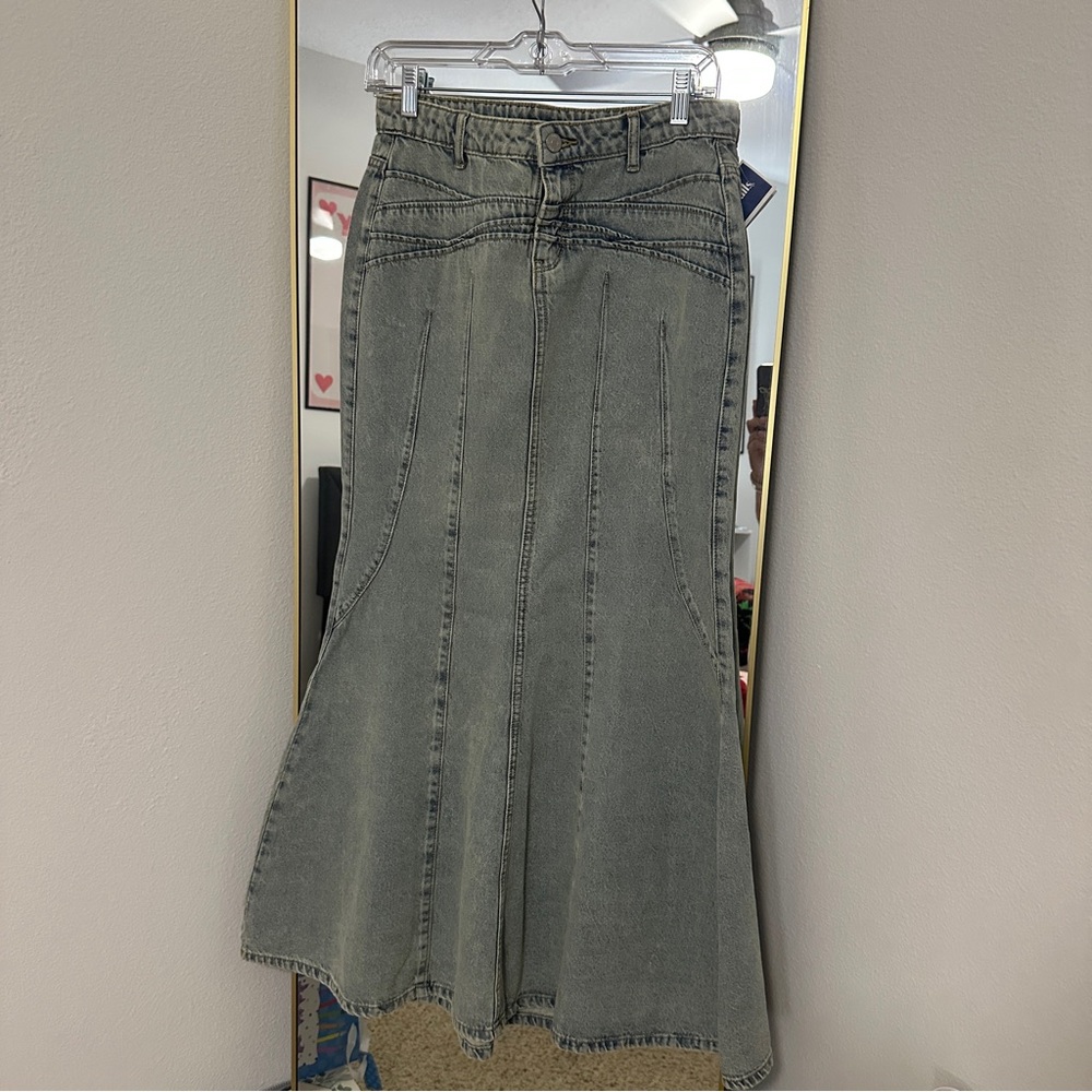 Urban Outfitters Denim Maxi Skirt